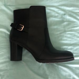 Ralph Lauren black leather boots